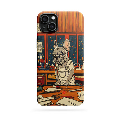 Double-Layer Semi-Handprinted Tough Matte iPhone Case