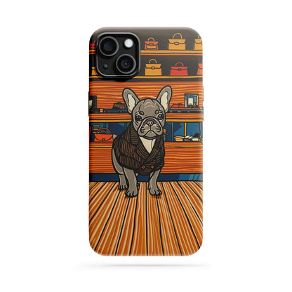 Double-Layer Semi-Handprinted Tough Matte iPhone Case