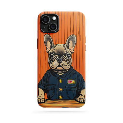 Double-Layer Semi-Handprinted Tough Matte iPhone Case