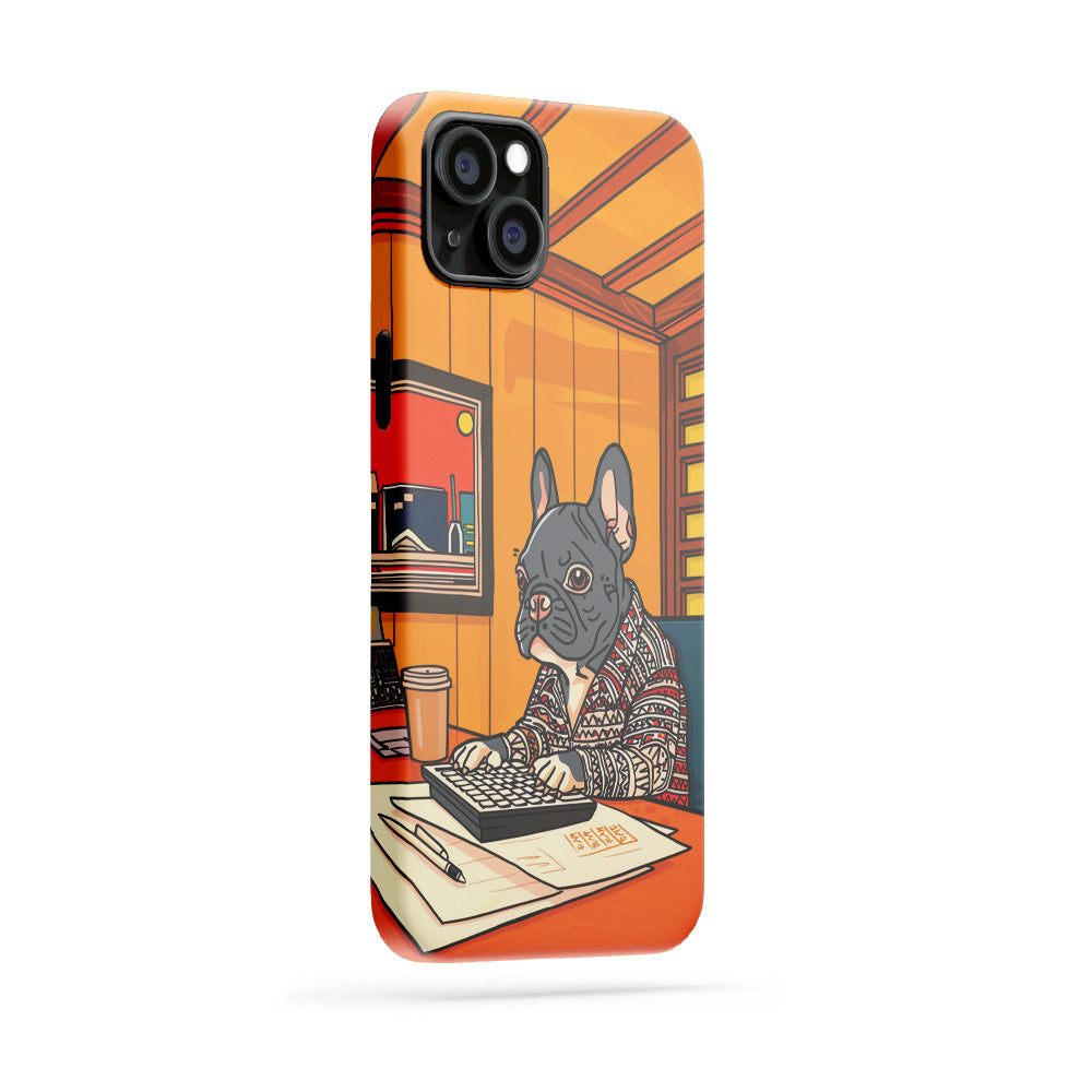 Double-Layer Semi-Handprinted Tough Matte iPhone Case