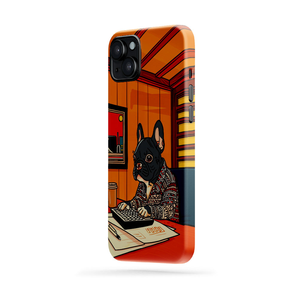 Double-Layer Semi-Handprinted Tough Matte iPhone Case