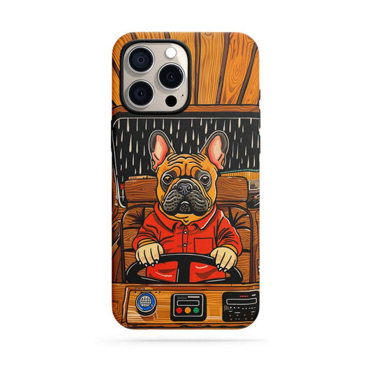 Double-Layer Semi-Handprinted Tough Matte iPhone Case