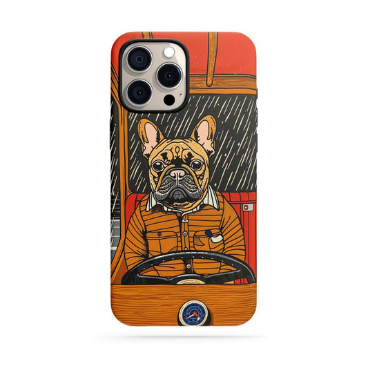 Double-Layer Semi-Handprinted Tough Matte iPhone Case