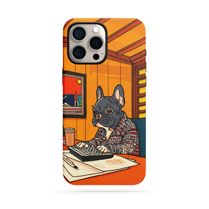 Double-Layer Semi-Handprinted Tough Matte iPhone Case