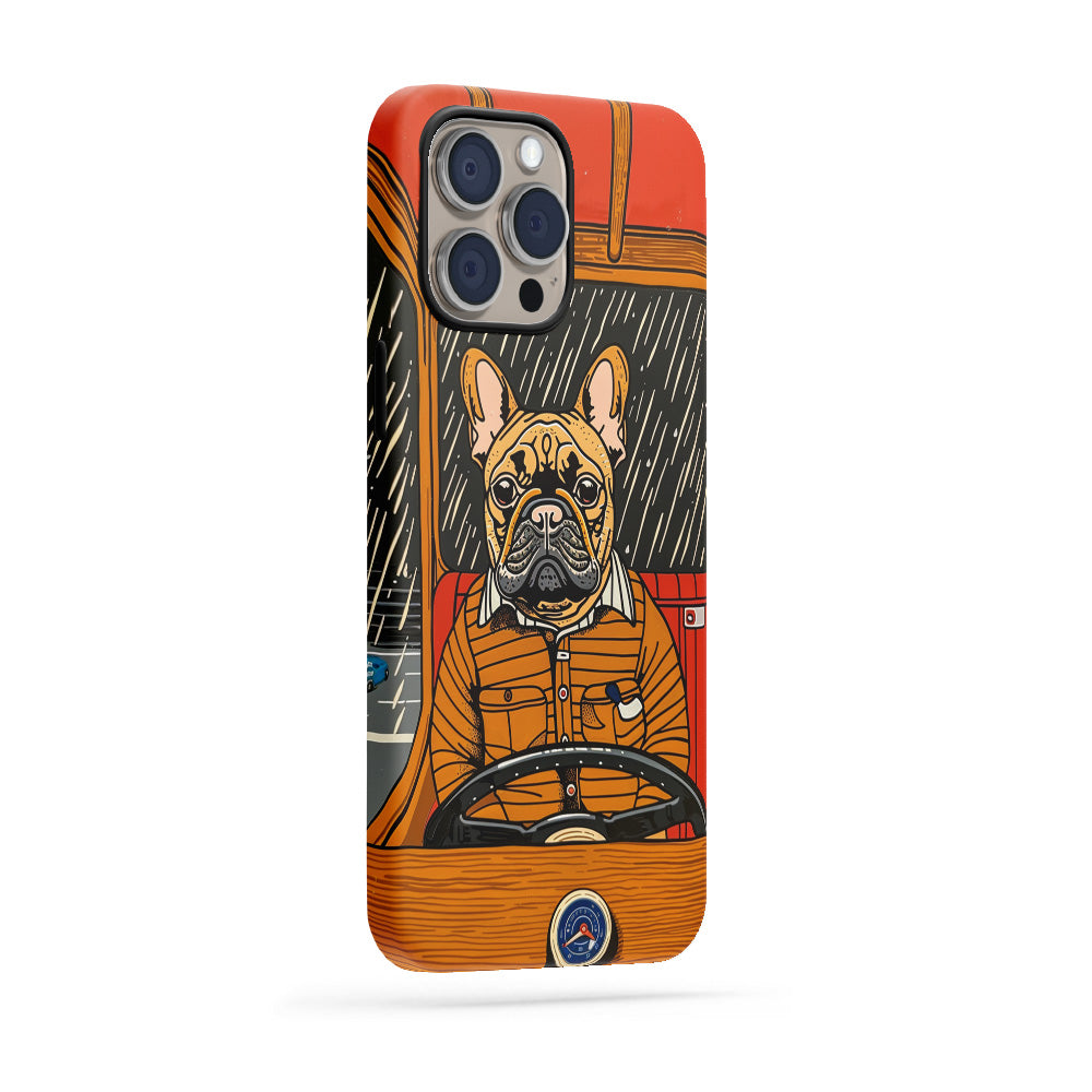 Double-Layer Semi-Handprinted Tough Matte iPhone Case