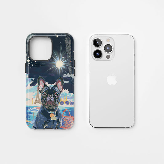 Double-Layer Semi-Handprinted Tough Matte iPhone Case