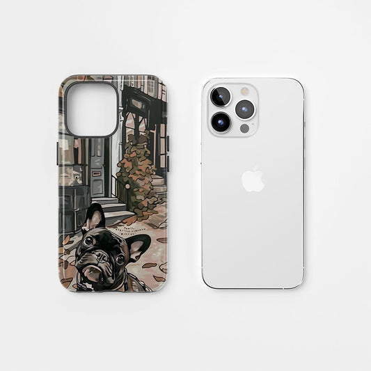 Double-Layer Semi-Handprinted Tough Matte iPhone Case