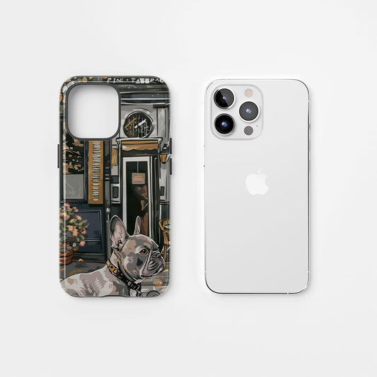 Double-Layer Semi-Handprinted Tough Matte iPhone Case