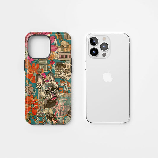 Double-Layer Semi-Handprinted Tough Matte iPhone Case