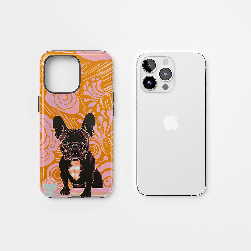 Double-Layer Semi-Handprinted Tough Matte iPhone Case