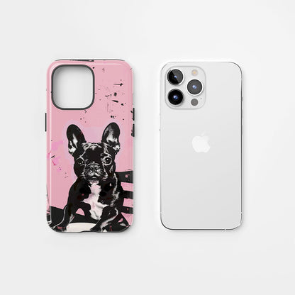 Double-Layer Semi-Handprinted Tough Matte iPhone Case