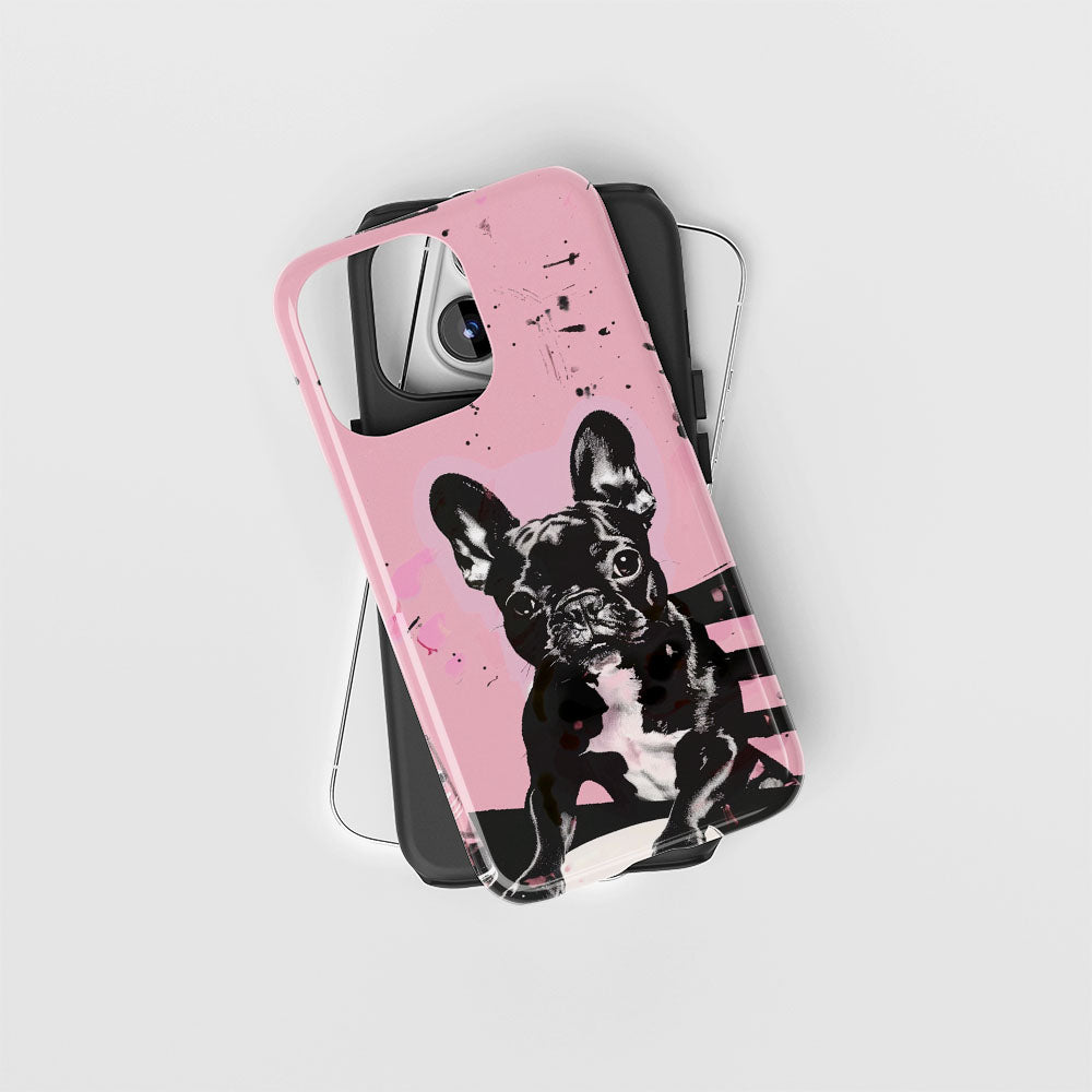 Double-Layer Semi-Handprinted Tough Matte iPhone Case