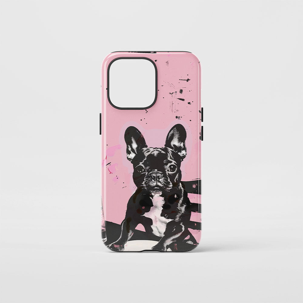 Double-Layer Semi-Handprinted Tough Matte iPhone Case