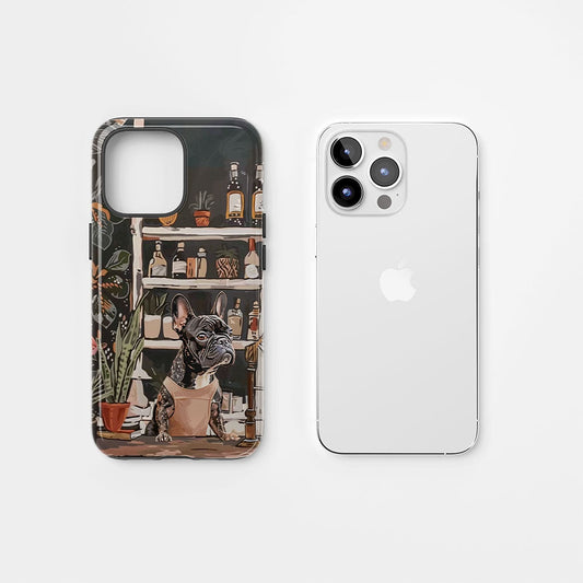 Double-Layer Semi-Handprinted Tough Matte iPhone Case