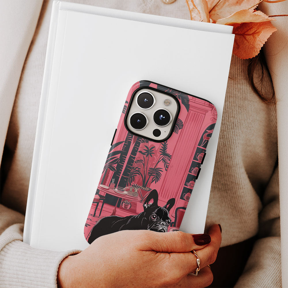 Double-Layer Semi-Handprinted Tough Matte iPhone Case