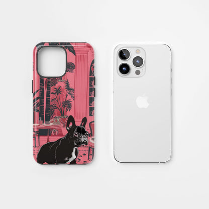 Double-Layer Semi-Handprinted Tough Matte iPhone Case