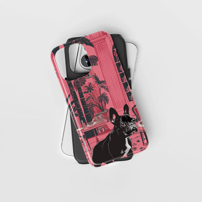 Double-Layer Semi-Handprinted Tough Matte iPhone Case