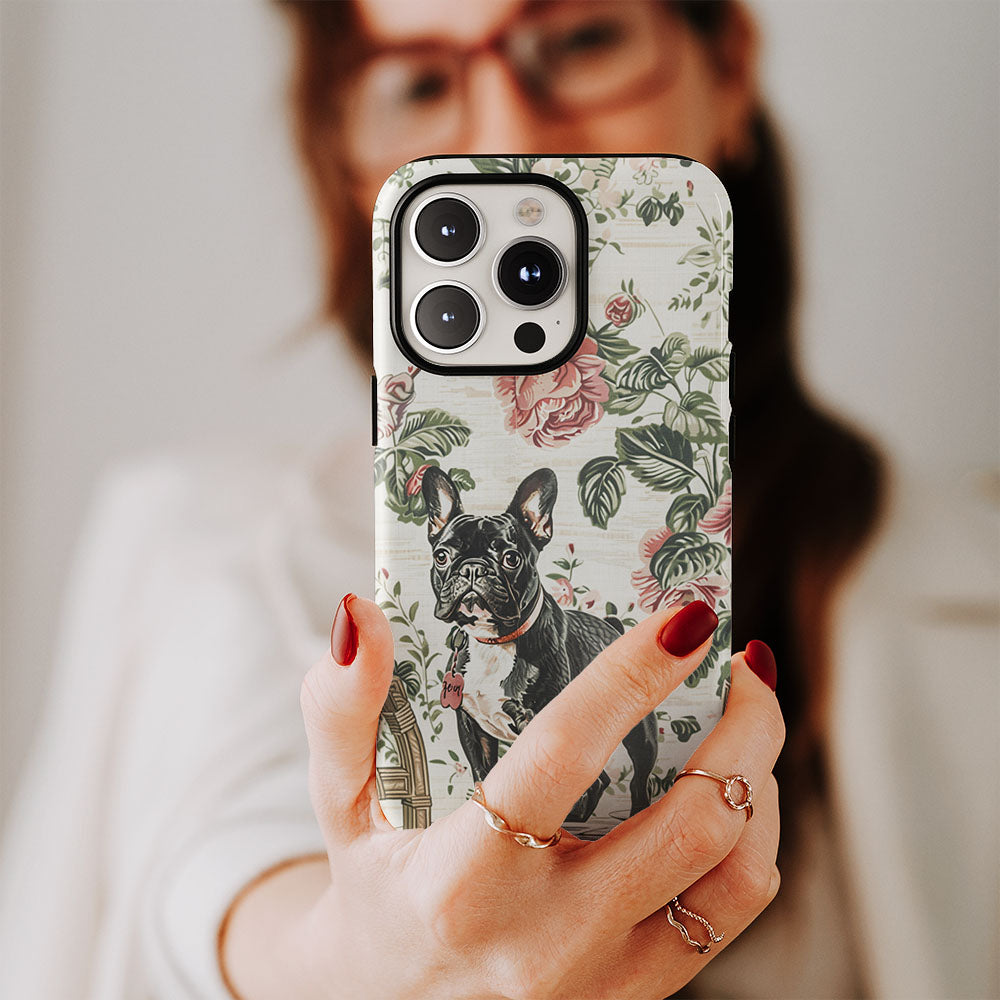 Double-Layer Semi-Handprinted Tough Matte iPhone Case