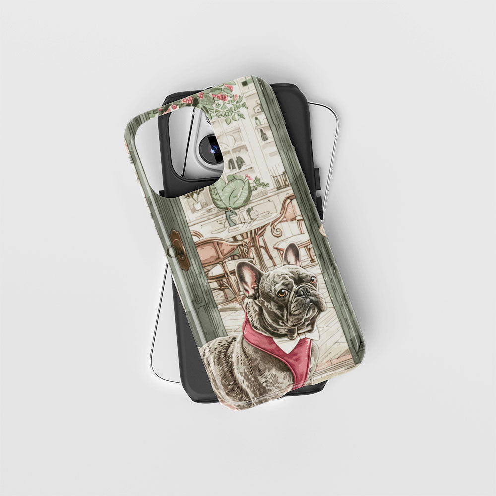 Double-Layer Semi-Handprinted Tough Matte iPhone Case