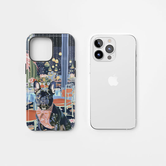 Double-Layer Semi-Handprinted Tough Matte iPhone Case