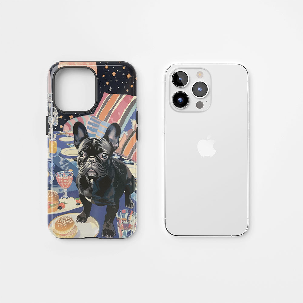 Double-Layer Semi-Handprinted Tough Matte iPhone Case