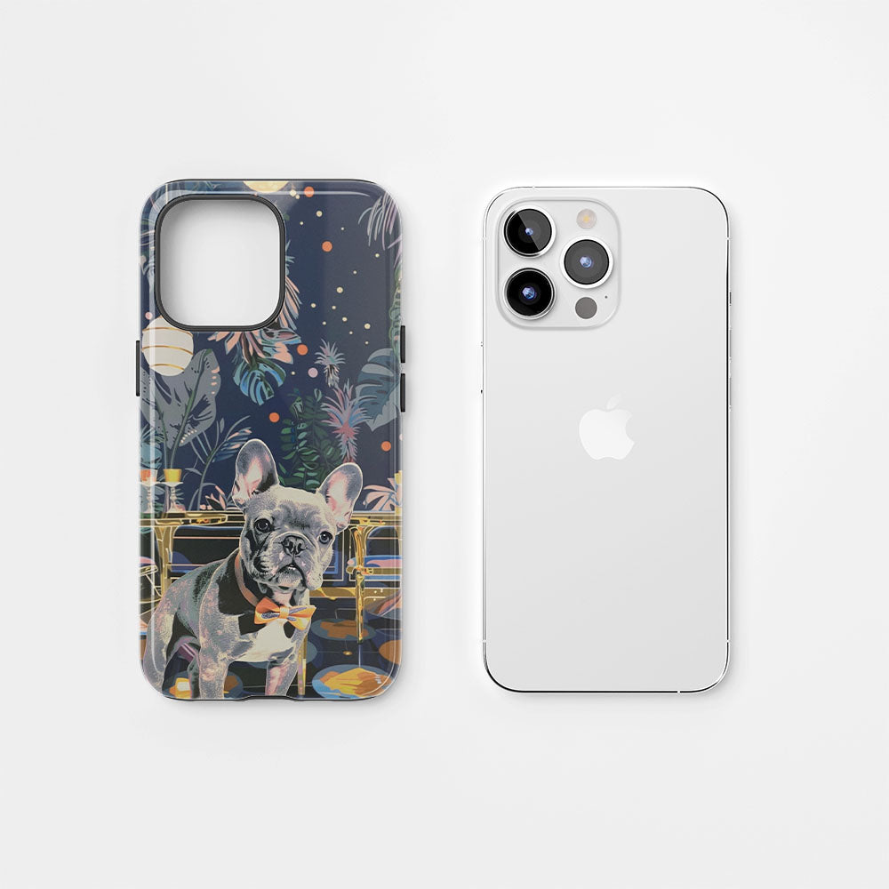 Double-Layer Semi-Handprinted Tough Matte iPhone Case