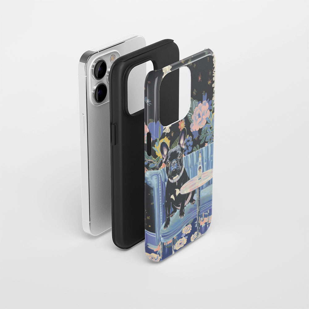 Double-Layer Semi-Handprinted Tough Matte iPhone Case