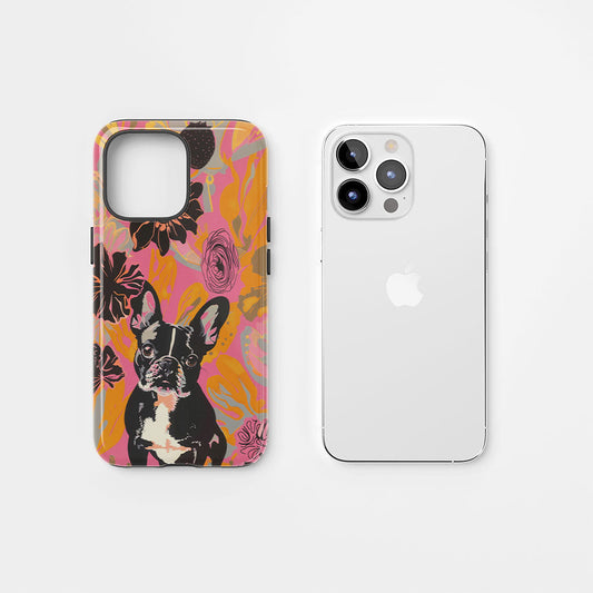 Double-Layer Semi-Handprinted Tough Matte iPhone Case