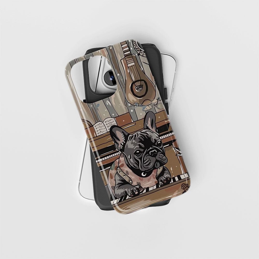 Double-Layer Semi-Handprinted Tough Matte iPhone Case