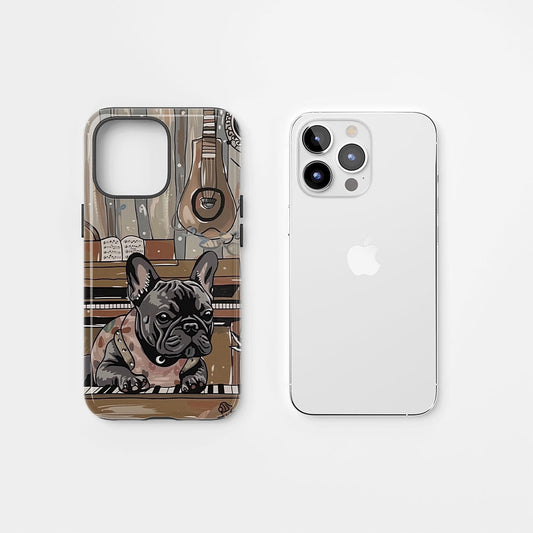 Double-Layer Semi-Handprinted Tough Matte iPhone Case