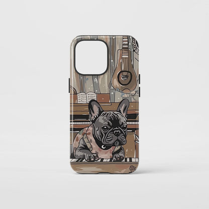 Double-Layer Semi-Handprinted Tough Matte iPhone Case