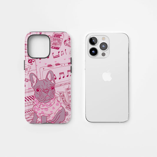 Double-Layer Semi-Handprinted Tough Matte iPhone Case