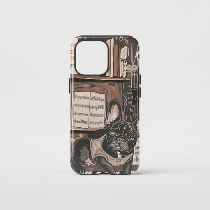 Double-Layer Semi-Handprinted Tough Matte iPhone Case