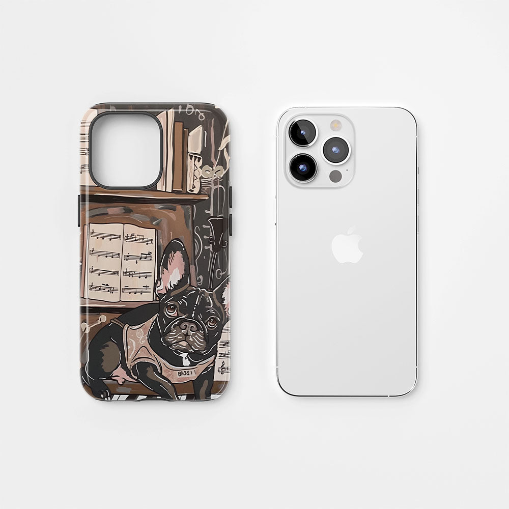 Double-Layer Semi-Handprinted Tough Matte iPhone Case