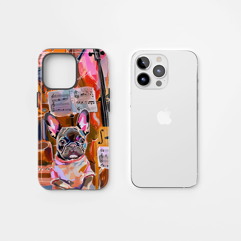 Double-Layer Semi-Handprinted Tough Matte iPhone Case