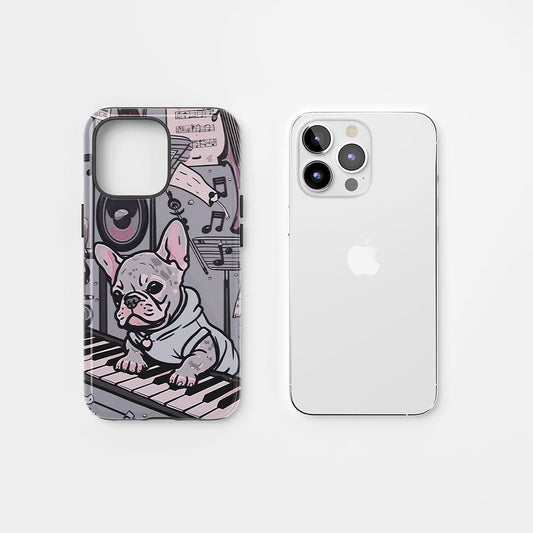 Double-Layer Semi-Handprinted Tough Matte iPhone Case