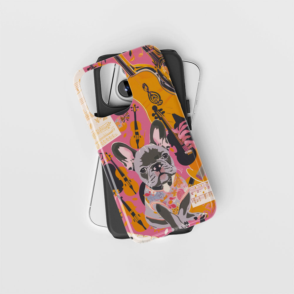 Double-Layer Semi-Handprinted Tough Matte iPhone Case