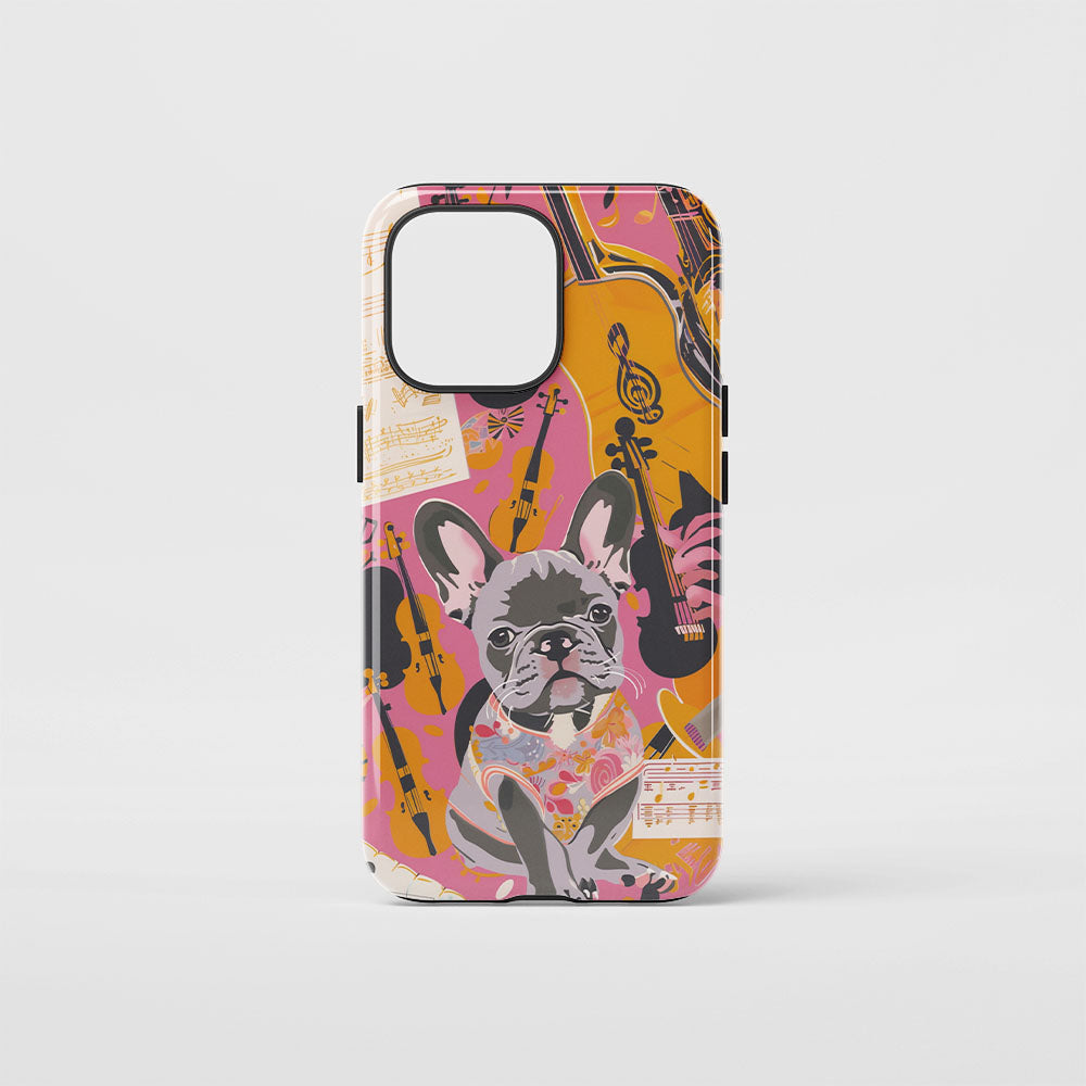 Double-Layer Semi-Handprinted Tough Matte iPhone Case