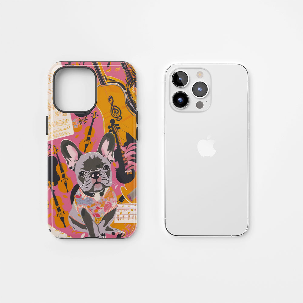 Double-Layer Semi-Handprinted Tough Matte iPhone Case