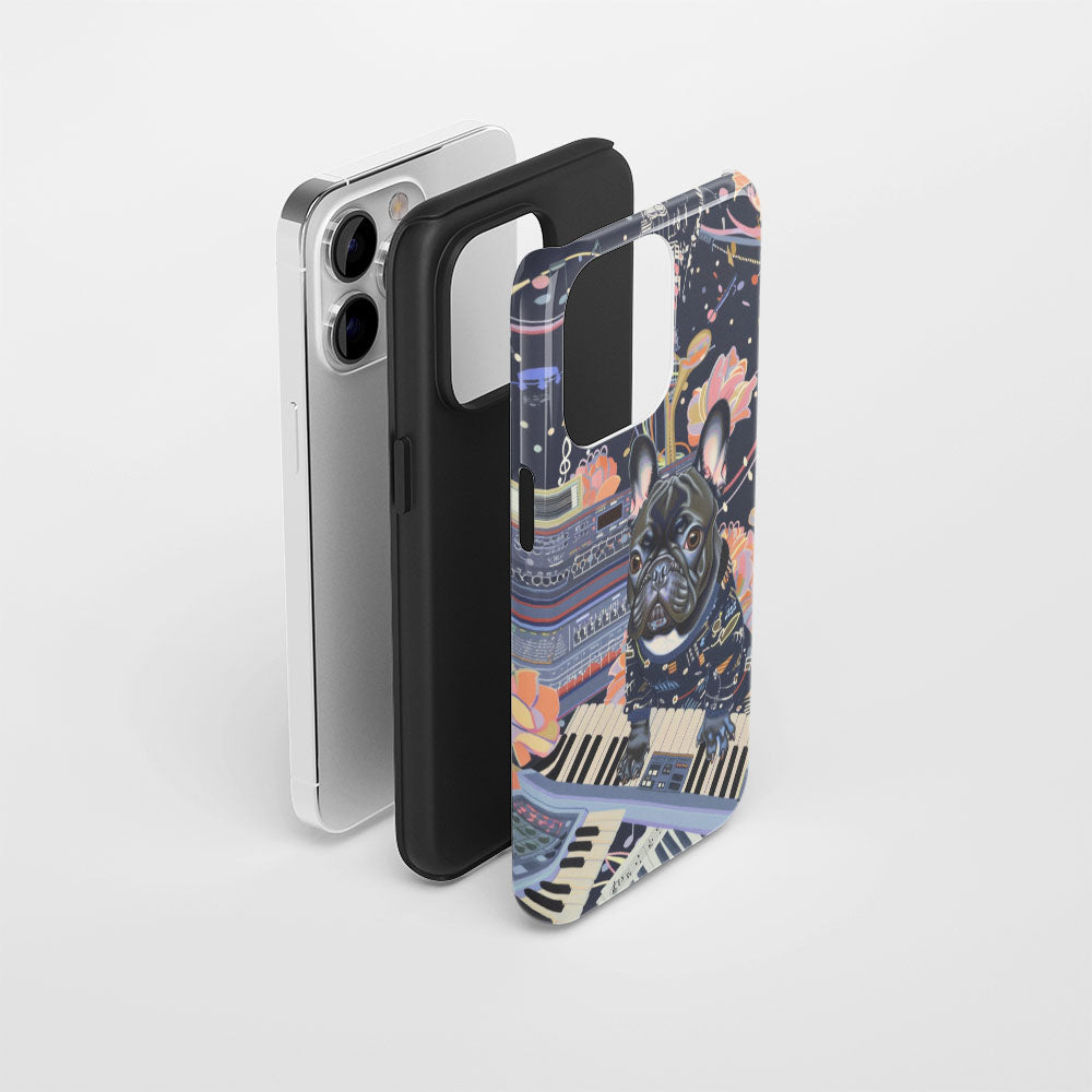 Double-Layer Semi-Handprinted Tough Matte iPhone Case