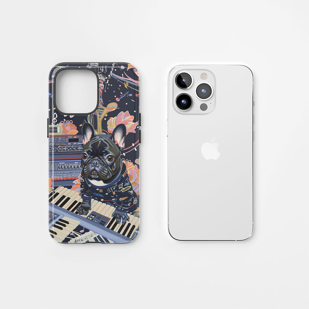 Double-Layer Semi-Handprinted Tough Matte iPhone Case