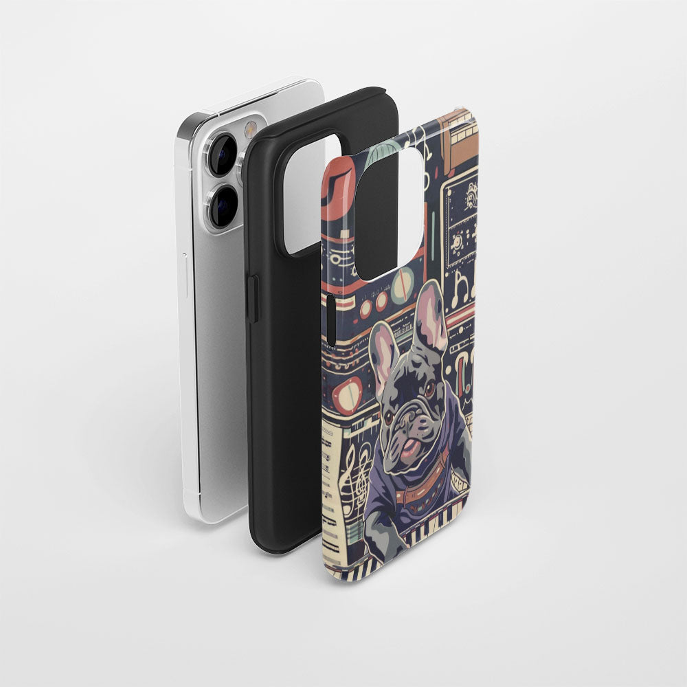 Double-Layer Semi-Handprinted Tough Matte iPhone Case