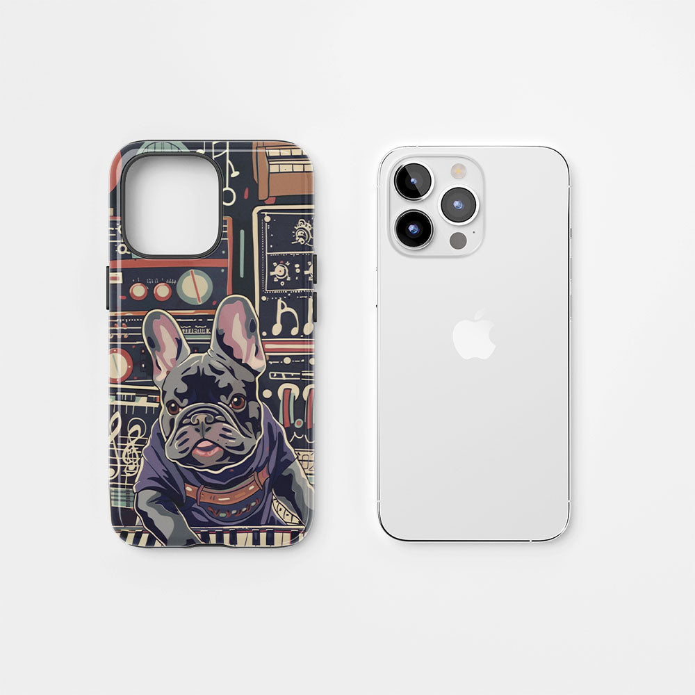 Double-Layer Semi-Handprinted Tough Matte iPhone Case