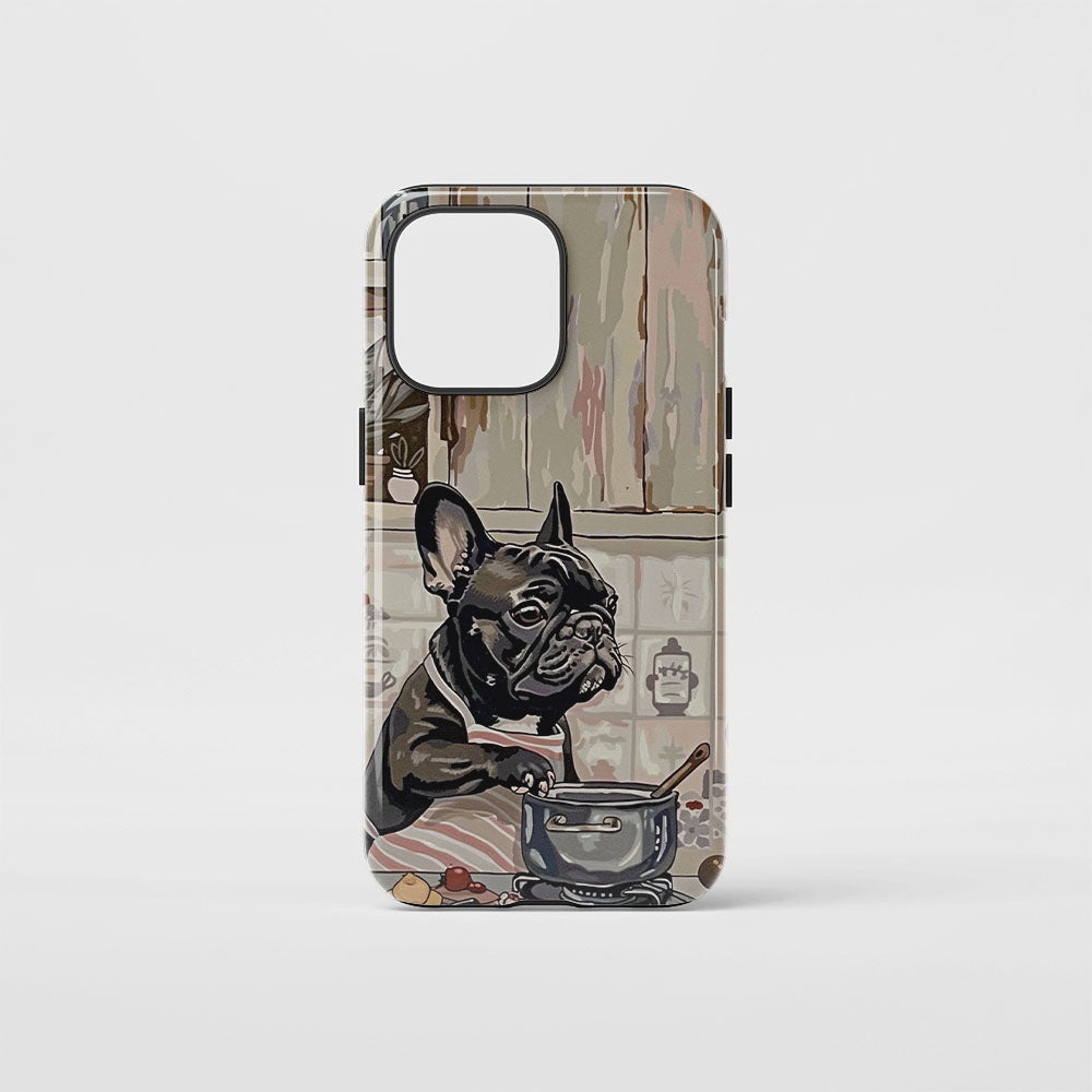 Double-Layer Semi-Handprinted Tough Matte iPhone Case