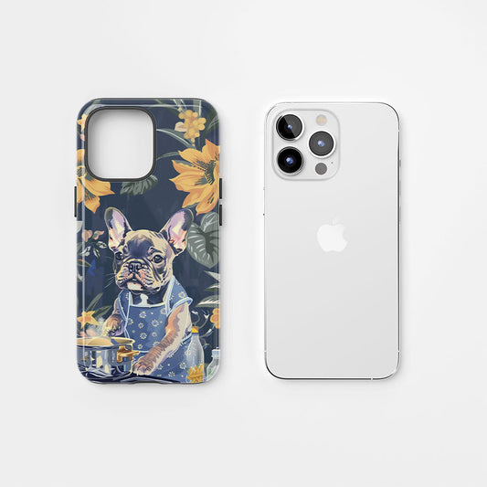 Double-Layer Semi-Handprinted Tough Matte iPhone Case