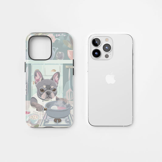 Double-Layer Semi-Handprinted Tough Matte iPhone Case