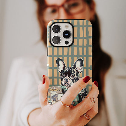 Double-Layer Semi-Handprinted Tough Matte iPhone Case