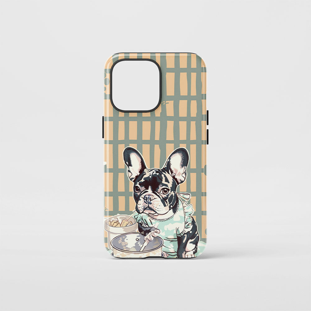 Double-Layer Semi-Handprinted Tough Matte iPhone Case