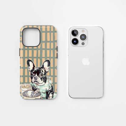 Double-Layer Semi-Handprinted Tough Matte iPhone Case