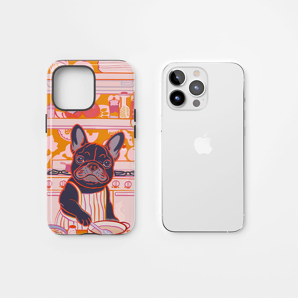 Double-Layer Semi-Handprinted Tough Matte iPhone Case